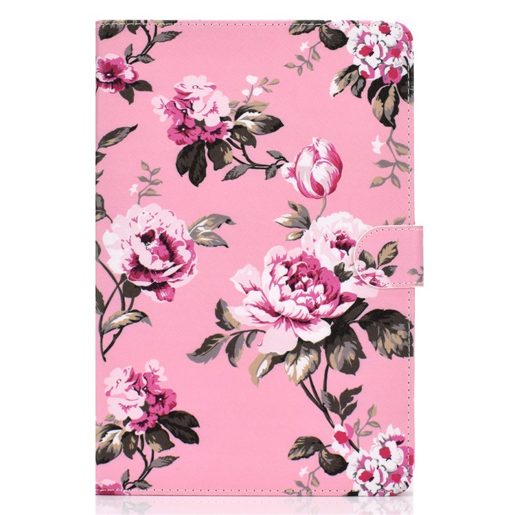 Custodia A Portafoglio In Pelle PU Con Motivo Universale Per Tablet Da 8 Pollici - Fiori-2