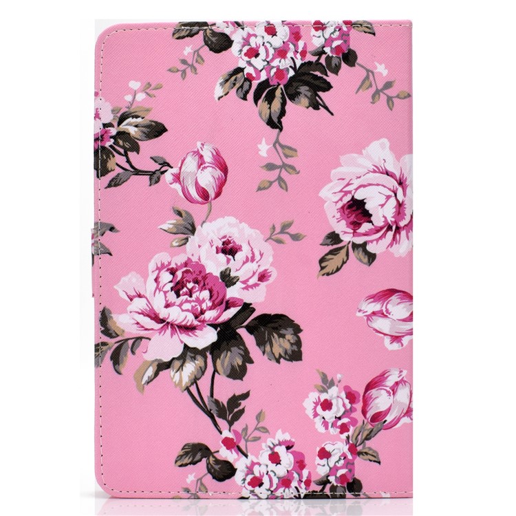 Custodia A Portafoglio In Pelle PU Con Motivo Universale Per Tablet Da 8 Pollici - Fiori-3