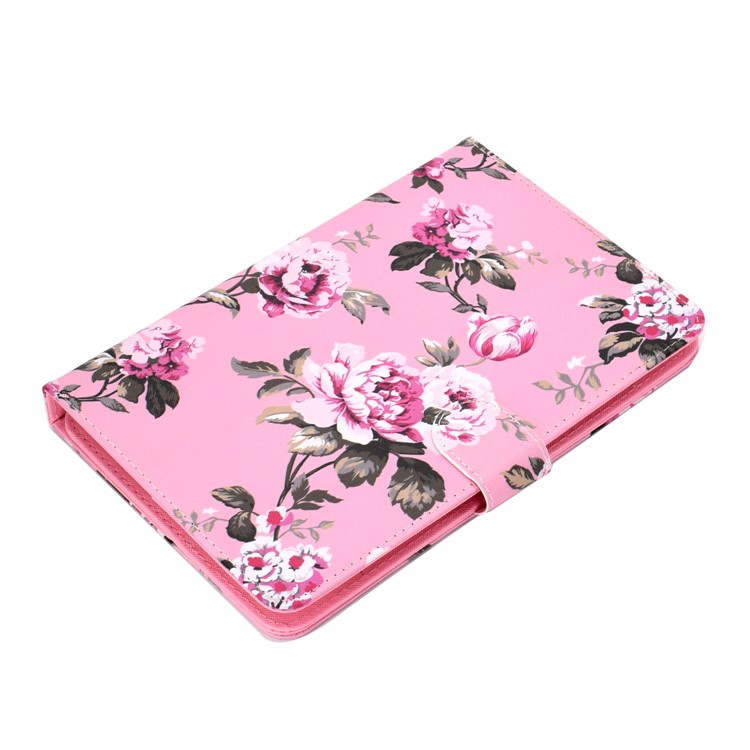 Custodia A Portafoglio In Pelle PU Con Motivo Universale Per Tablet Da 8 Pollici - Fiori-5