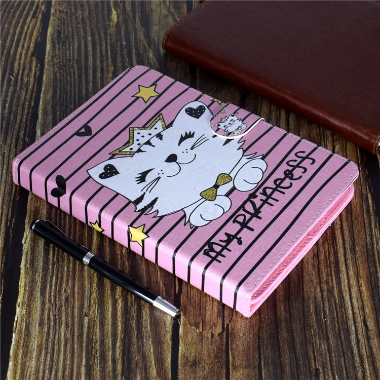 Universal Pattern Printing PU Leather Stand Wallet Shell for 8 inch Tablets - Cat-12