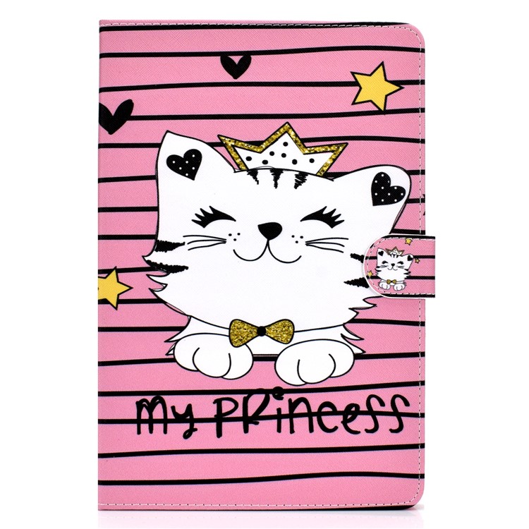 Universal Pattern Printing PU Leather Stand Wallet Shell for 8 inch Tablets - Cat-2