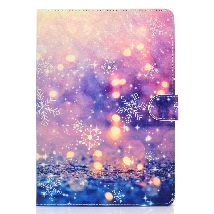 Кожаный Чехол Для Планшета С Рисунком Для Ipad Air (2013 Г.) / Air 2 / Pro 9,7 Дюйма (2016 Г.) / 9,7 Дюймов (2017 Г.) / (2018 Г.) - Свет И Снежинка-2