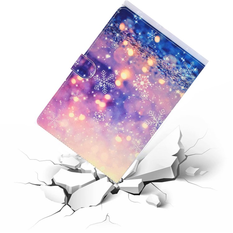 Кожаный Чехол Для Планшета С Рисунком Для Ipad Air (2013 Г.) / Air 2 / Pro 9,7 Дюйма (2016 Г.) / 9,7 Дюймов (2017 Г.) / (2018 Г.) - Свет И Снежинка-7