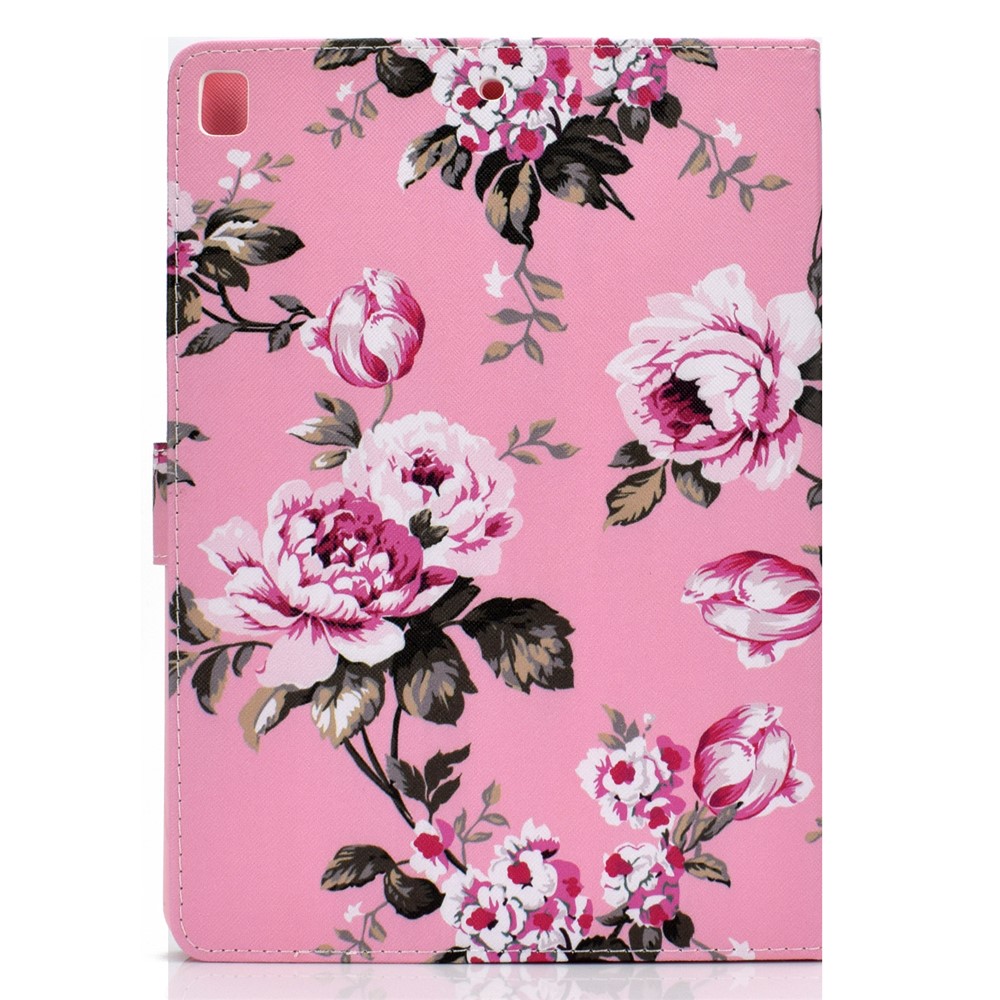 Étui En Cuir À Motifs Pour Tablette Pour Ipad Air (2013) / Air 2 / Pro 9,7 Pouces (2016) / 9,7 Pouces (2017) / (2018) - Fleur-3