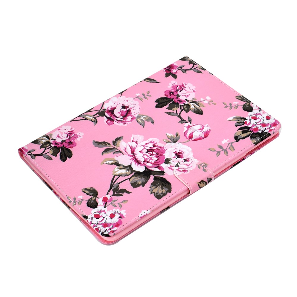 Étui En Cuir À Motifs Pour Tablette Pour Ipad Air (2013) / Air 2 / Pro 9,7 Pouces (2016) / 9,7 Pouces (2017) / (2018) - Fleur-5