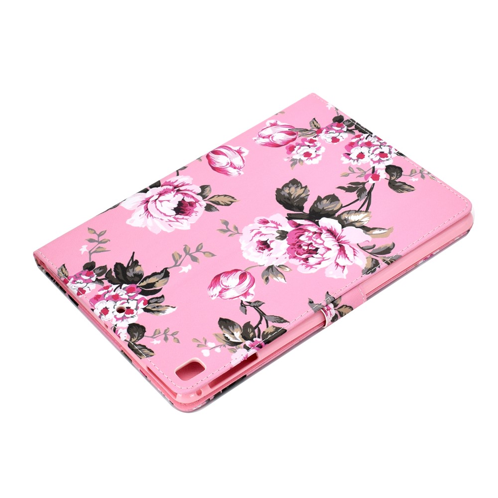 Étui En Cuir À Motifs Pour Tablette Pour Ipad Air (2013) / Air 2 / Pro 9,7 Pouces (2016) / 9,7 Pouces (2017) / (2018) - Fleur-6