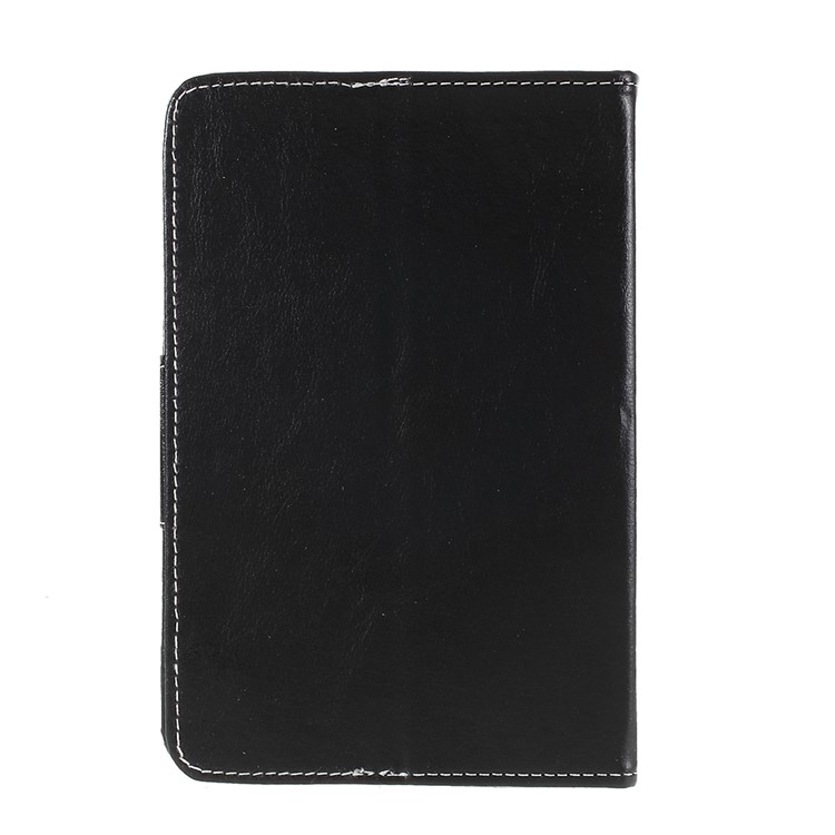 Crazy Horse Texture Leather Universal Tablet Cover for 8-inch Tablets - Black-2