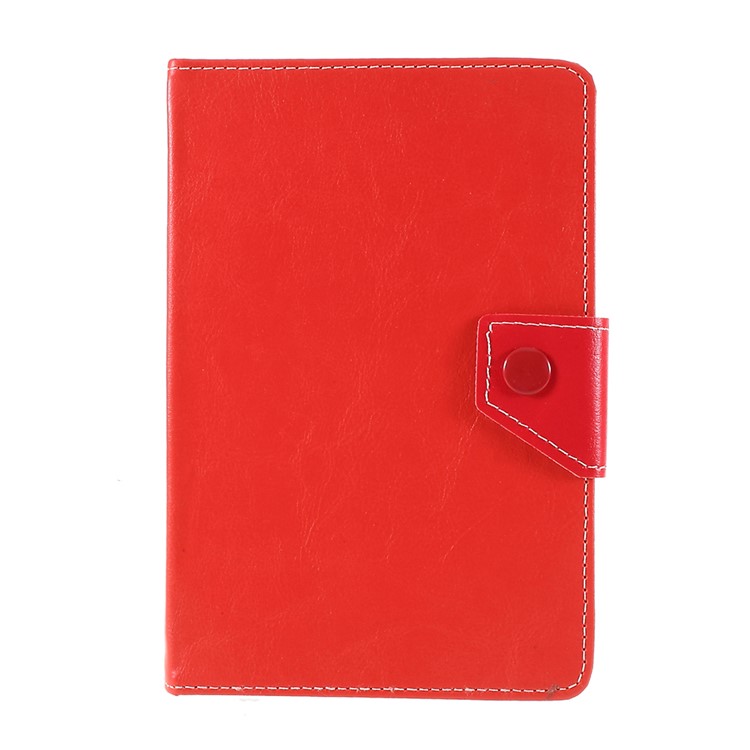 Crazy Horse Texture Leather Universal Tablet Cover for 8-inch Tablets - Red-1