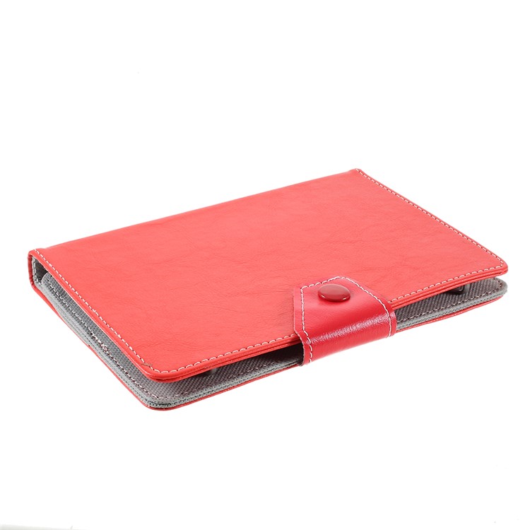 Crazy Horse Texture Leather Universal Tablet Cover for 8-inch Tablets - Red-4