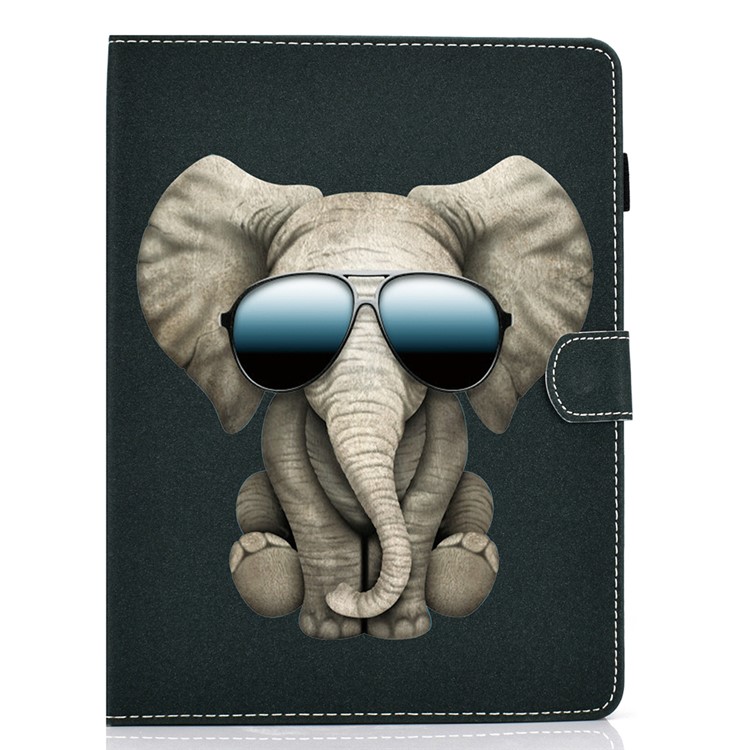 Universal Pattern Printing Leather Tablet Cover Case for 8-inch Tablets - Elephant-4