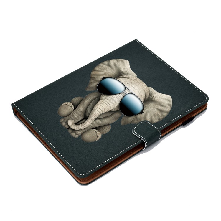 Universal Pattern Printing Leather Tablet Cover Case for 8-inch Tablets - Elephant-5