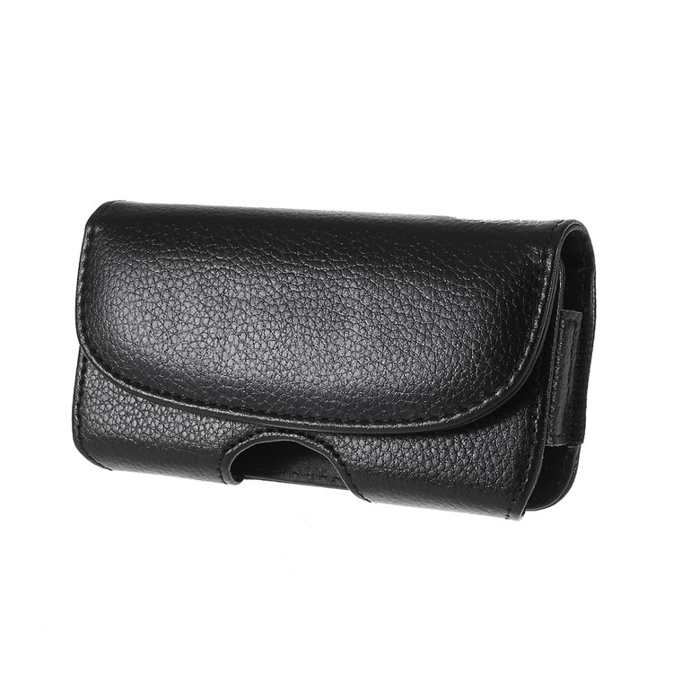 Téléphone Cuir Pochette Téléphone Texture Litchi Cas Clip Universel Sac De Taille Suspendu Pour Les Téléphones Intelligents De 4,7 Pouces-1