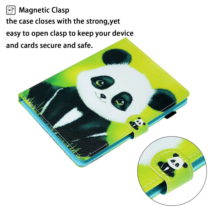 Universal Pattern Printing Leather Tablet Cover for 7-inch Tablets - Panda-4