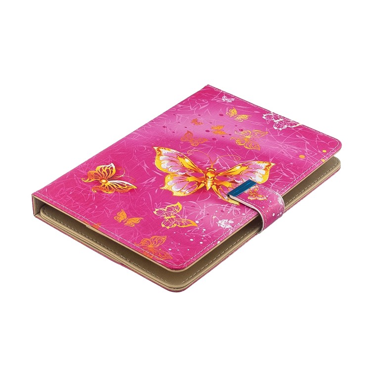 Impressão Padrão Carteira Universal Cobertura Tablet Couro Para PC Tablet De 8 Polegadas - Borboletas-4