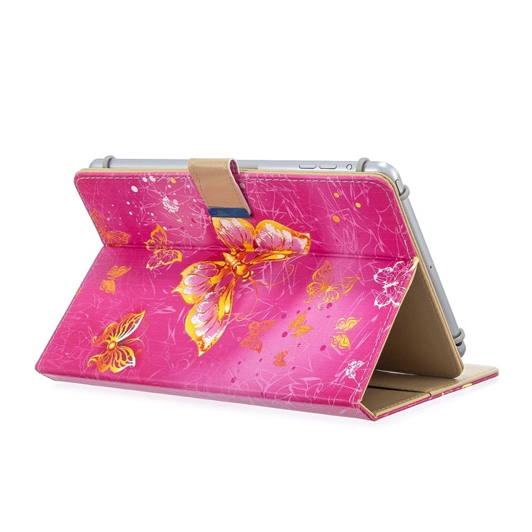 Impressão Padrão Carteira Universal Cobertura Tablet Couro Para PC Tablet De 8 Polegadas - Borboletas-6