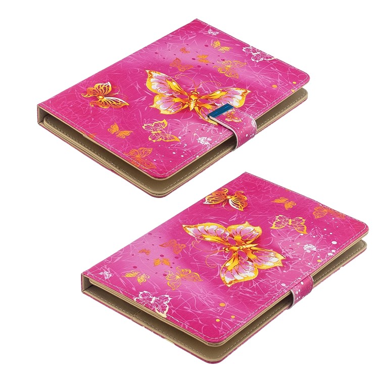 Impressão Padrão Carteira Universal Cobertura Tablet Couro Para PC Tablet De 8 Polegadas - Borboletas-8