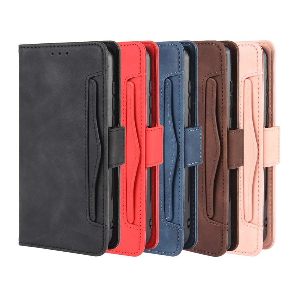 Wallet Stand Flip Leather Phone Cover for Blackview A60 - Black-14