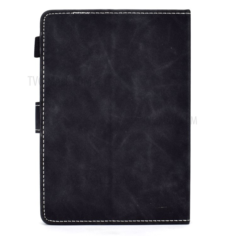 Imprinted Elephant Pattern Universal Leather Stand Shell for 10-inch Tablet PC - Black-4