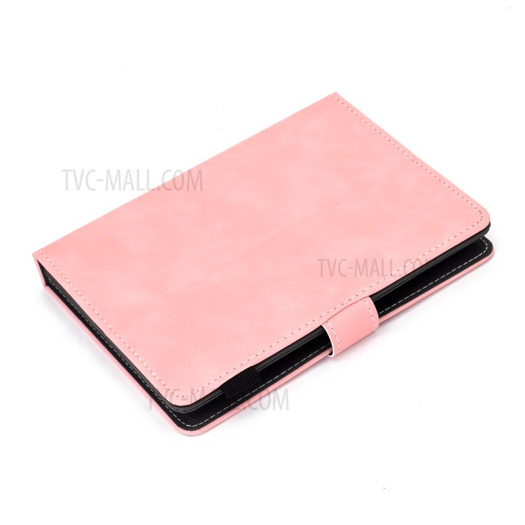 Caso Titular De La Tarjeta De Piel Universal Patrón Elefante Impreso Para PC Tablet 8 Pulgadas - Rosado-9