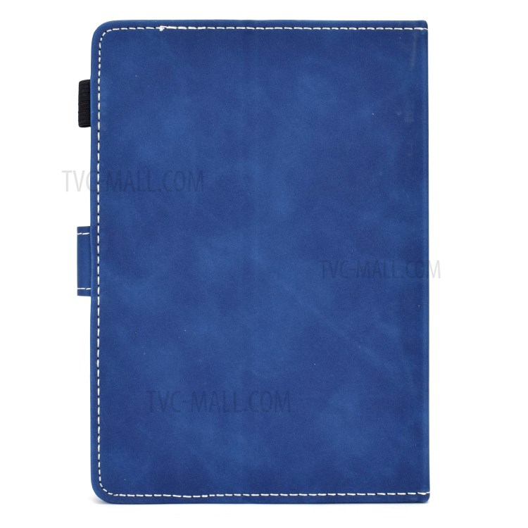 Caso Titular De La Tarjeta De Piel Universal Patrón Elefante Impreso Para PC Tablet 8 Pulgadas - Azul-4