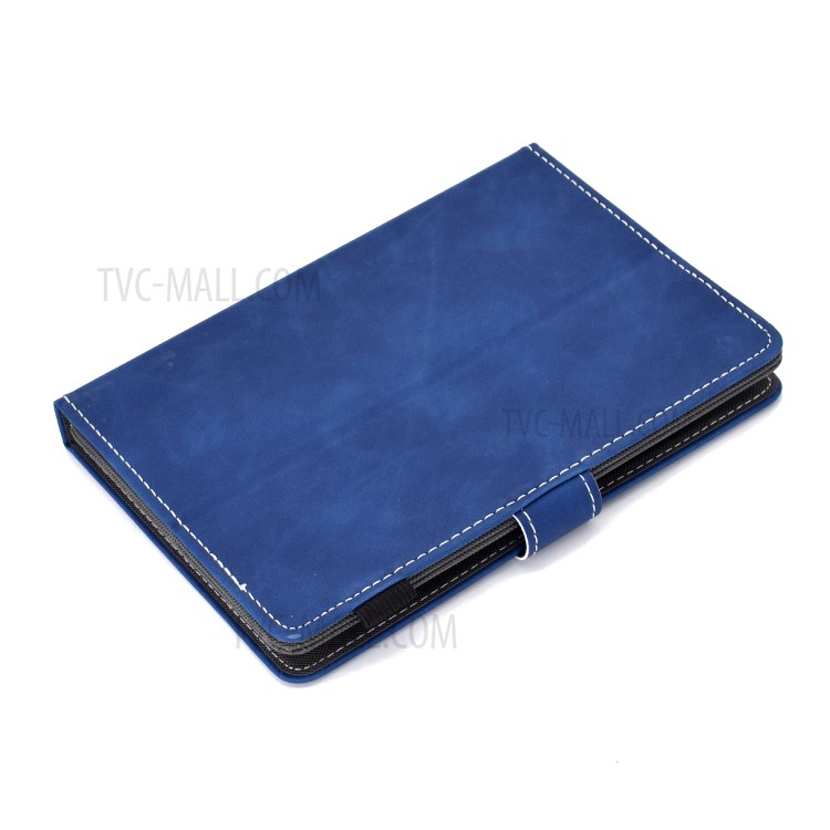 Caso Titular De La Tarjeta De Piel Universal Patrón Elefante Impreso Para PC Tablet 8 Pulgadas - Azul-9