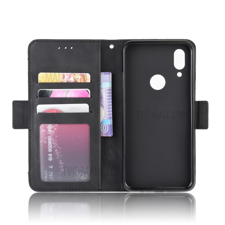 Wallet Stand Flip Leather Phone Cover for UMIDIGI A3S - Black-3