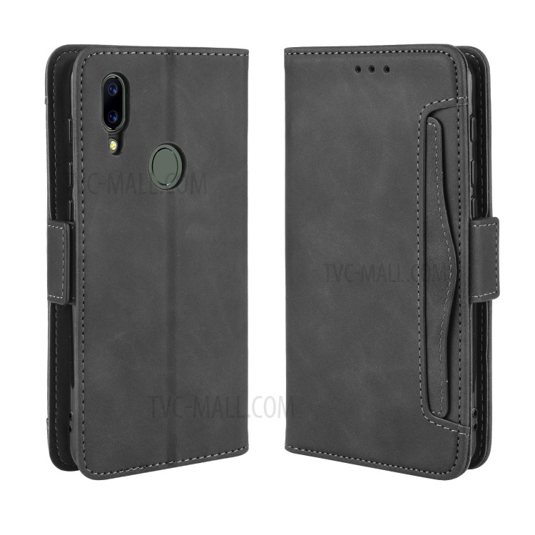 Wallet Stand Flip Leather Phone Cover for UMIDIGI A3S - Black-7