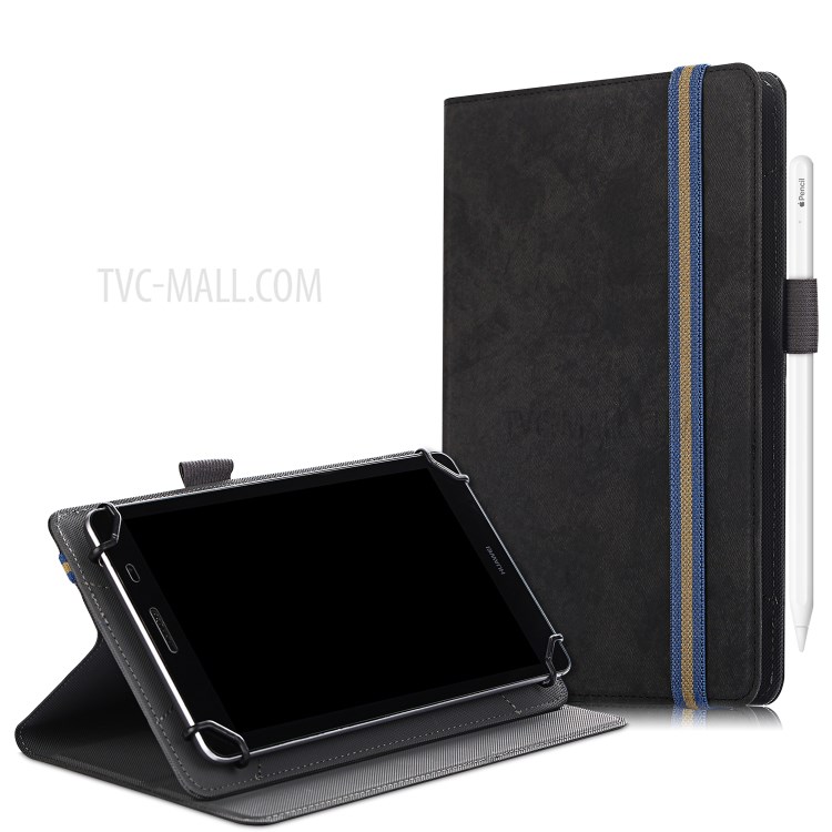 Universal PU Leather Tablet Cover with Stand Case for 7 - 8 Inches Tablet PC - Black-1