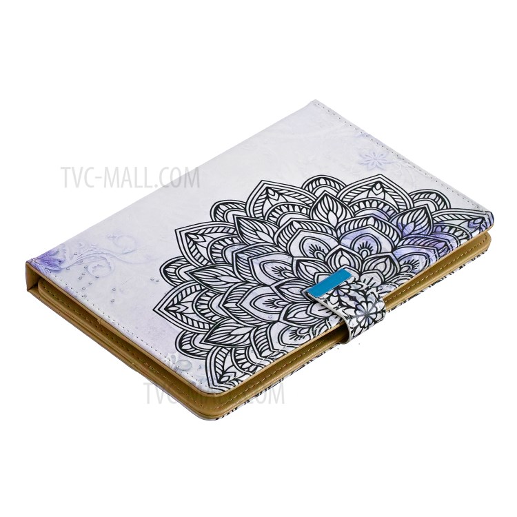 Universal Pattern Printing PU Leather + TPU Flip Tablet Cover for 10-inch Tablets - Mandala Flower-6