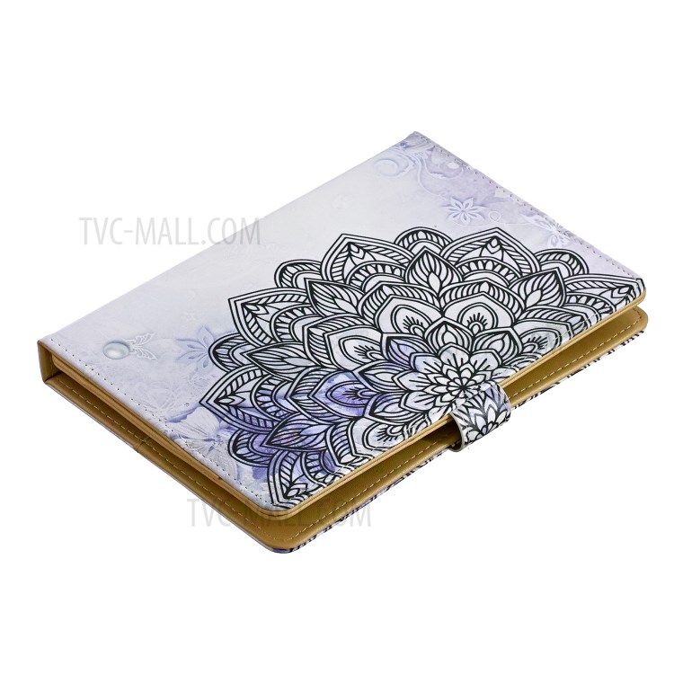 Universal Pattern Printing PU Leather + TPU Flip Tablet Cover for 10-inch Tablets - Mandala Flower-7