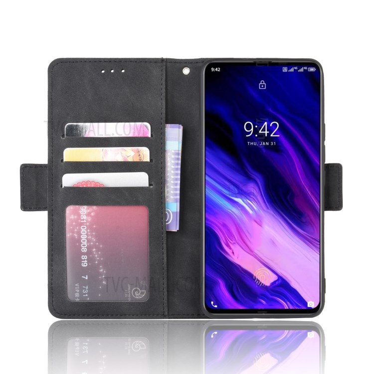 Wallet Leather Phone Case with Multiple Card Slots for Umidigi S5 Pro - Black-5