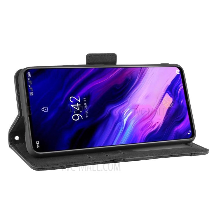 Wallet Leather Phone Case with Multiple Card Slots for Umidigi S5 Pro - Black-6