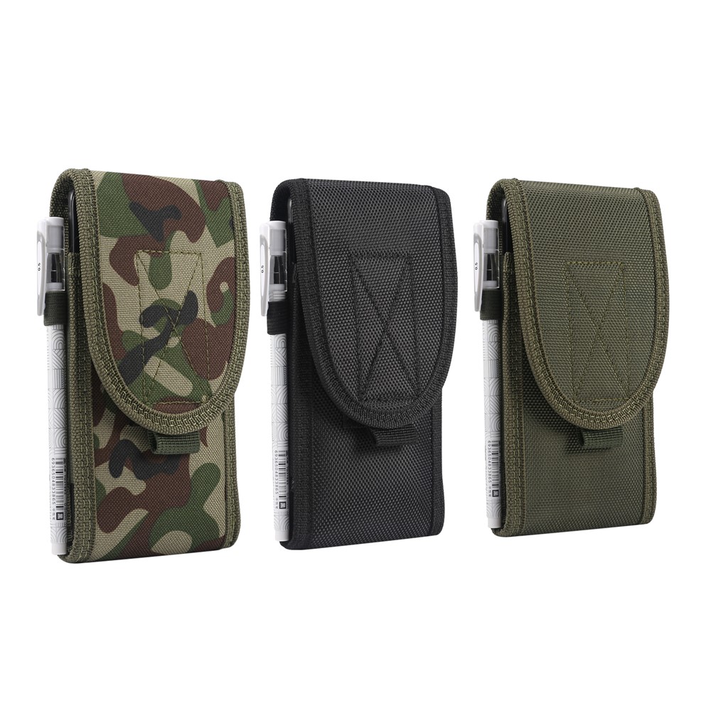 Universal Men Waist Phone Bag Case Cover for 5.5/6.3/6.5/6.7/7.2 inch Phones - Black-18