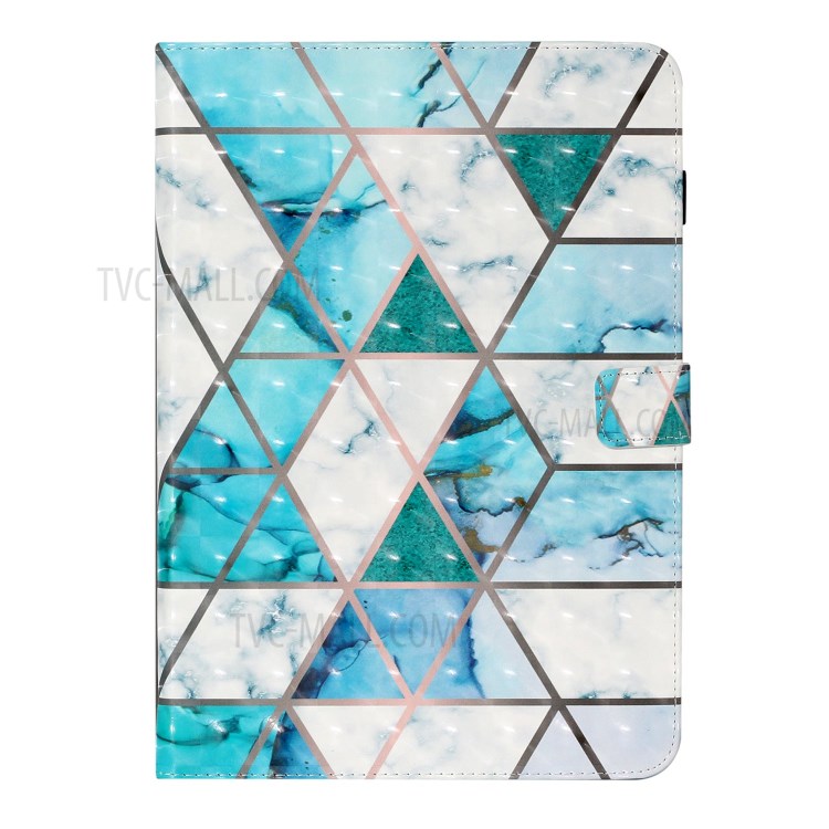 Light Spot Decor Pattern Printing Card Holder Leather Stand Protective Case for 10-inch Tablets - Marble Pattern-2