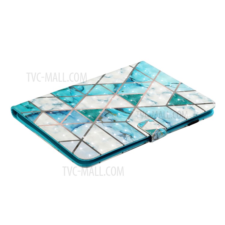 Light Spot Decor Pattern Printing Card Holder Leather Stand Protective Case for 10-inch Tablets - Marble Pattern-6