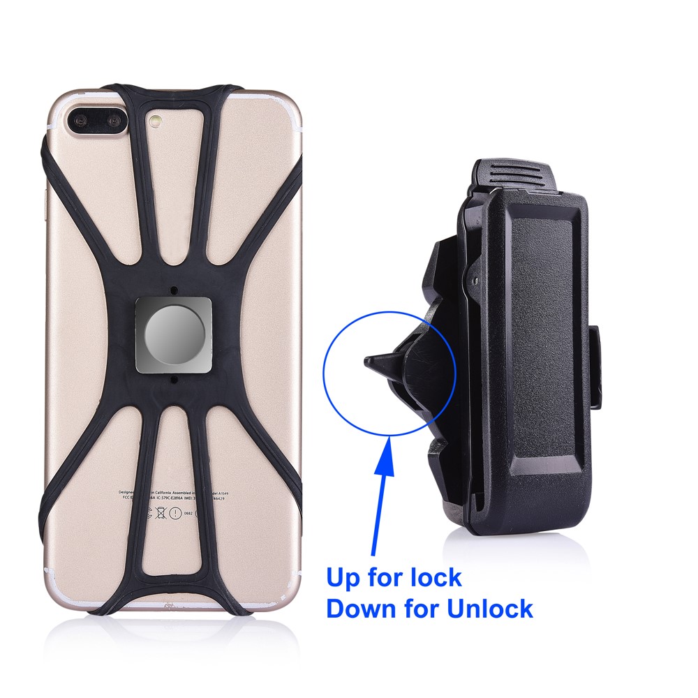 Universal Flexible Octopus Shape Magnetic Phone Shell + Belt Clip-7