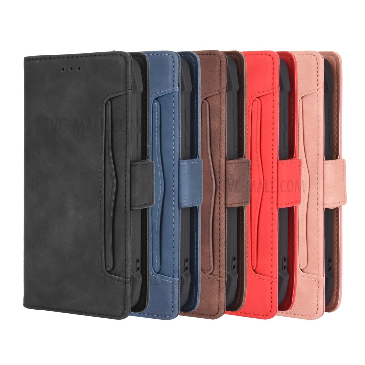 With Wallet Stand Leather Protective Case for Blackview BV6900 - Black-13