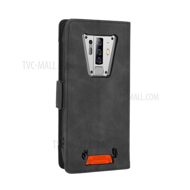 With Wallet Stand Leather Protective Case for Blackview BV6900 - Black-8