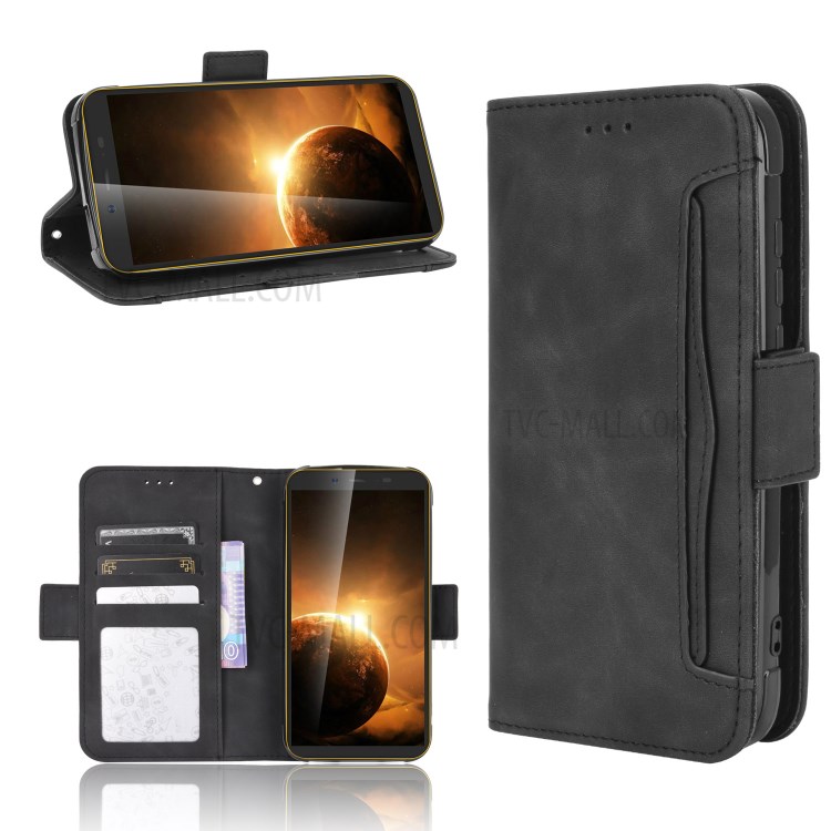 Wallet Leather Stand Case for Blackview BV5500/BV5500 Pro/BV5500 Plus - Black-1