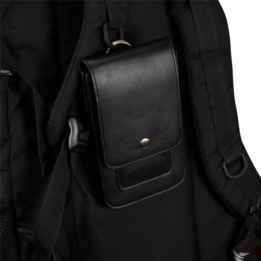 4.7-5.5 Inch Universal Wear-resistant Leather Belt Clip Phone Pouch Case for iPhone Samsung Huawei Etc. - Black-9