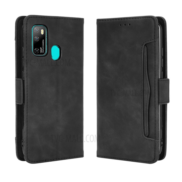 Wallet Stand Flip Leather Protective Case for Ulefone Note 9P - Black-2