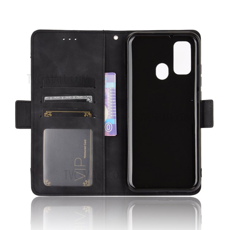 Wallet Stand Flip Leather Protective Case for Ulefone Note 9P - Black-4