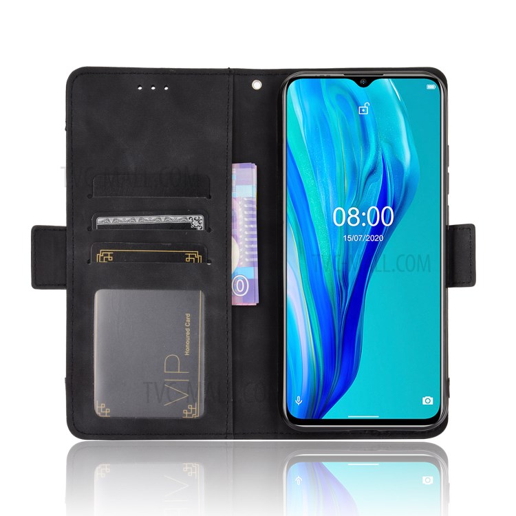 Wallet Stand Flip Leather Protective Case for Ulefone Note 9P - Black-5