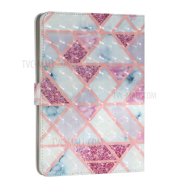 Light Spot Decor Pattern Printing Leather Stand Protective Case for 8-Inch Tablets - Triangle-6