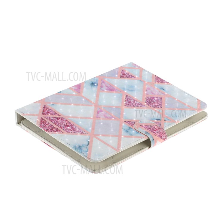 Light Spot Decor Pattern Printing Leather Stand Protective Case for 8-Inch Tablets - Triangle-8