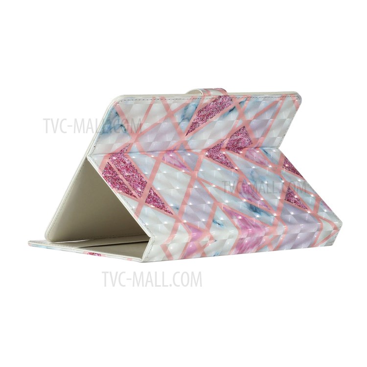 Light Spot Decor Pattern Printing Leather Stand Protective Tablet Case for 7-Inch Tablets -Triangle-7