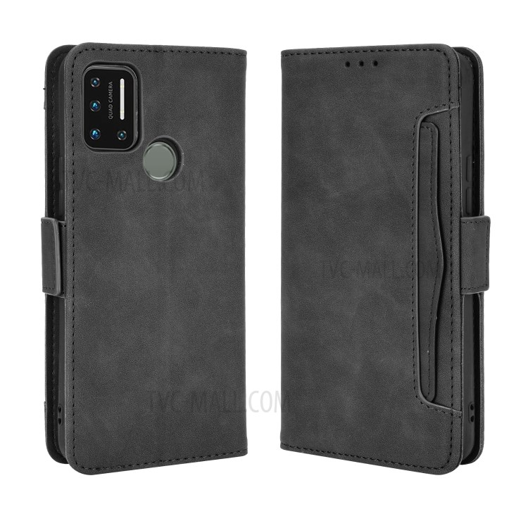 Wallet Stand Flip Leather Cell Phone Case for Umidigi A7 - Black-7