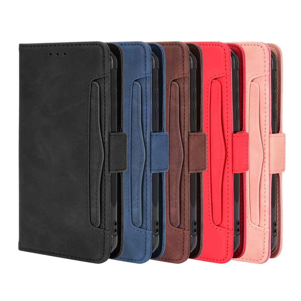 Wallet Stand Flip Leather Phone Shell for Blackview BV6300 Pro - Black-13