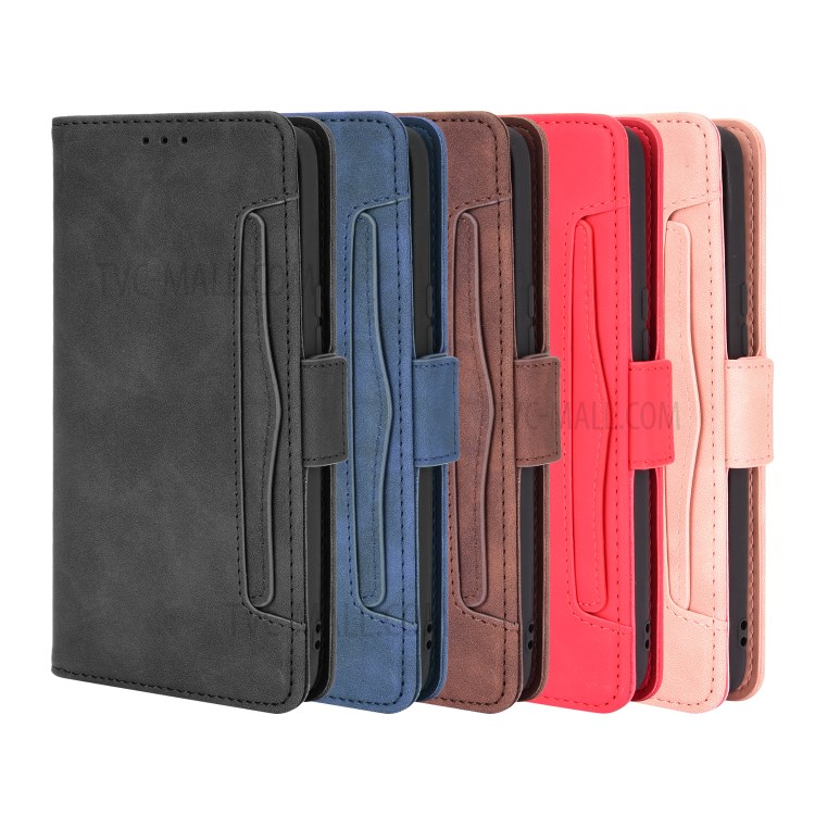 Leather Wallet Phone Cover Shell with Multiple Card-Carrying Slots for Infinix S5 Pro/X660 - Black-13