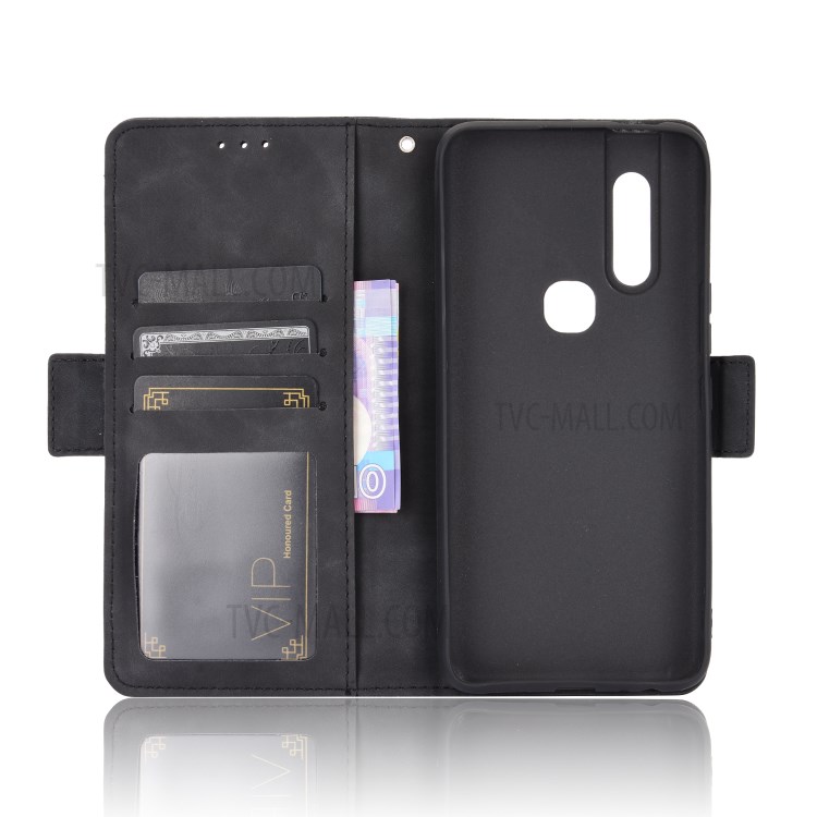 Leather Wallet Phone Cover Shell with Multiple Card-Carrying Slots for Infinix S5 Pro/X660 - Black-3